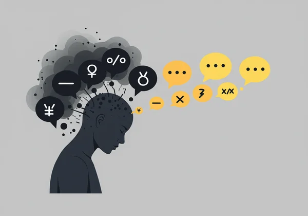 Person challenging negative thoughts, cognitive restructuring