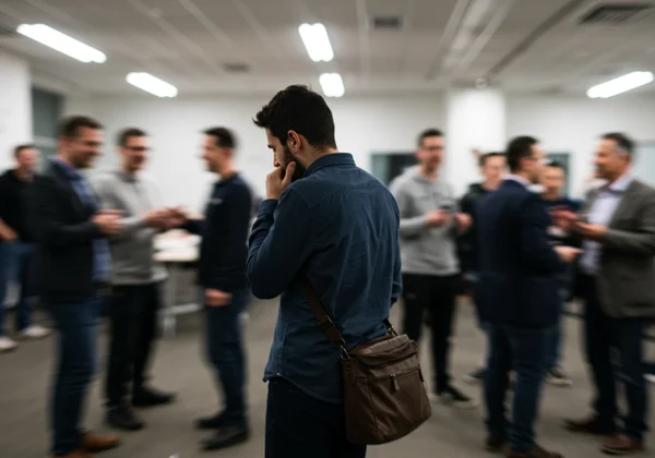 Person avoiding social interaction, hypersensitivity to criticism