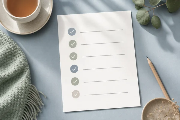 Avoidant behavior reflection checklist