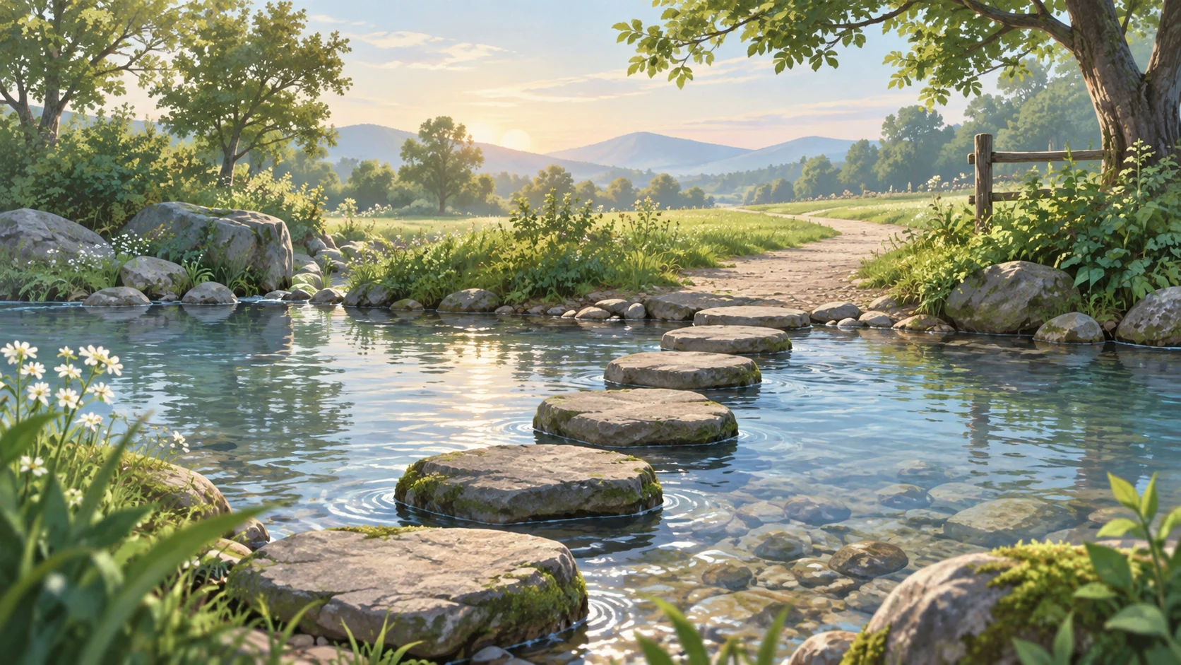 Gentle approach steps